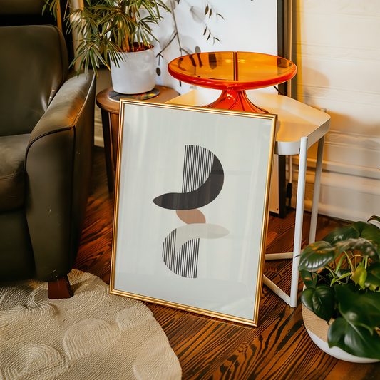 Modern Shapes Rhythm Poster