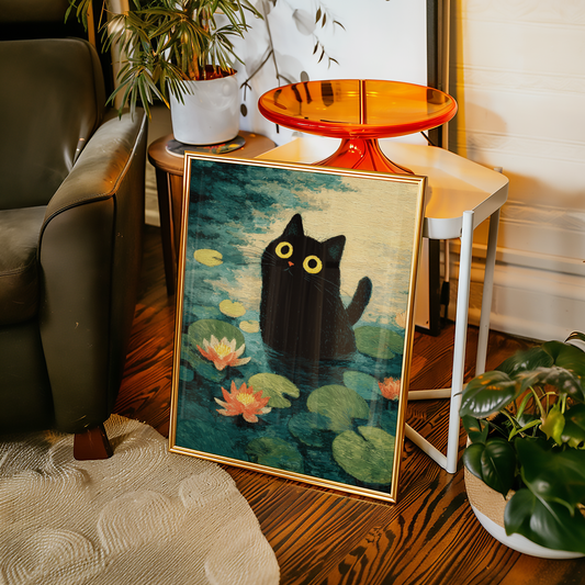Lily Pond Cat
