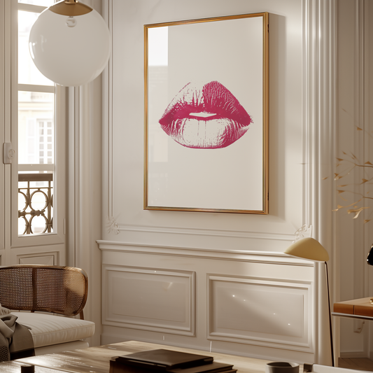 Pink Kiss Print Poster