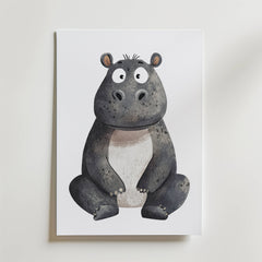 Happy Hippo Poster