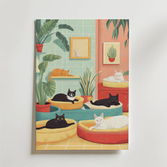 Cozy Cats Poster