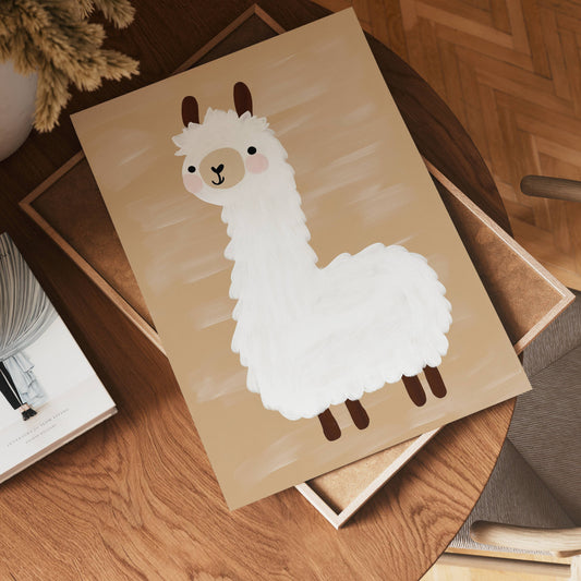 Lovely Llama Poster