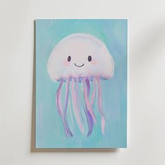 Happy Jellyfish Poster