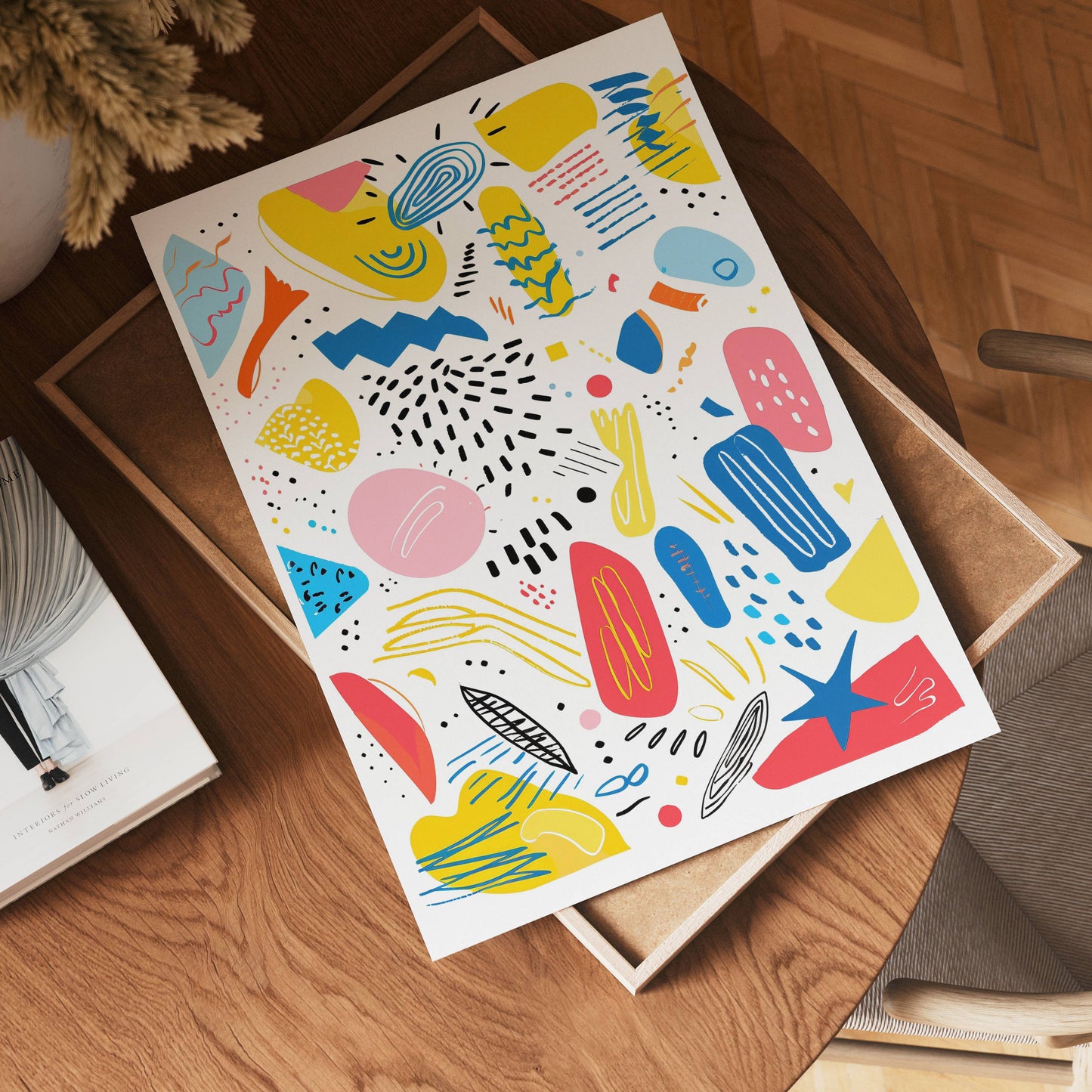 Playful Shapes Poster