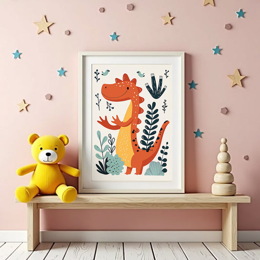 Friendly Dino Poster