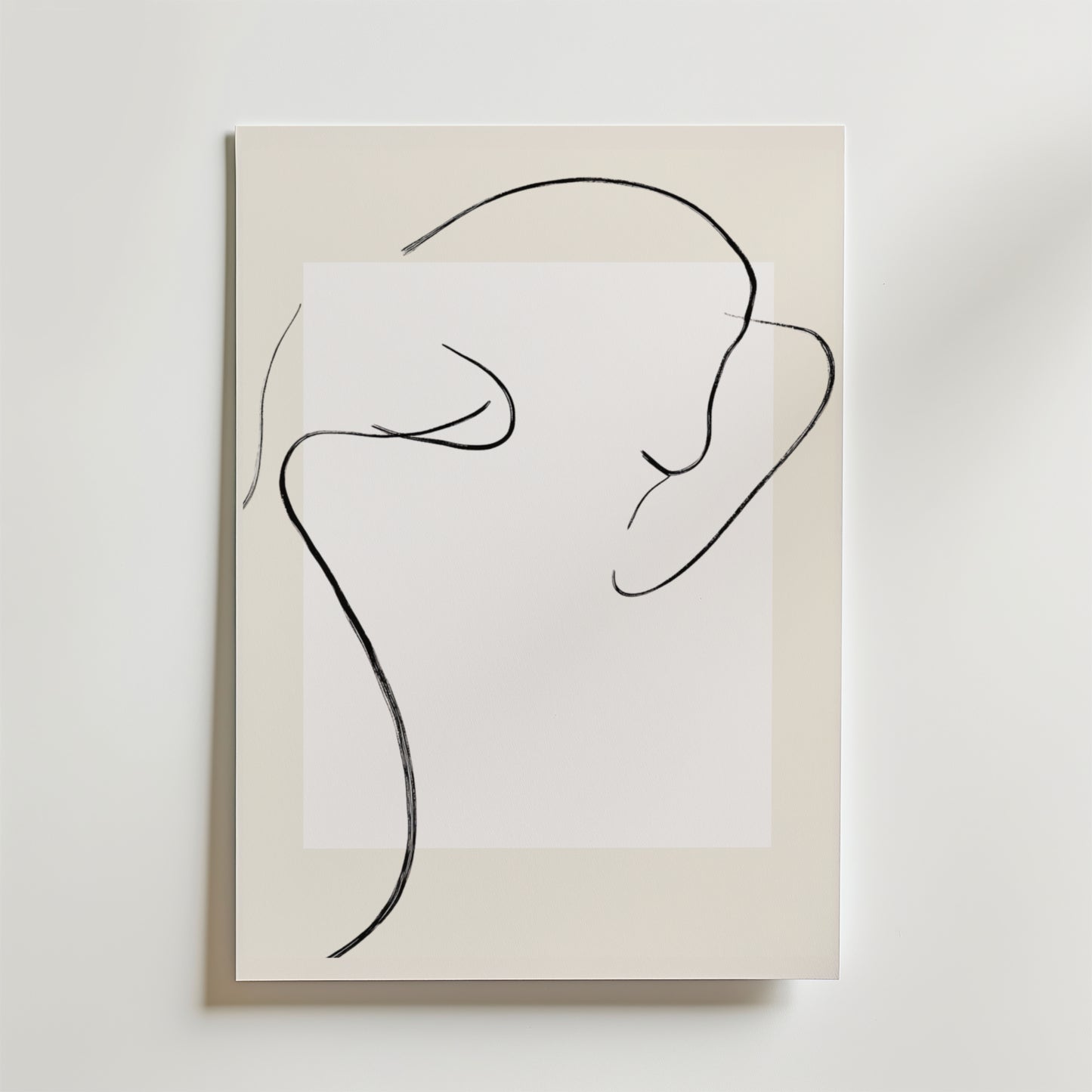 Minimal Nude Line Art Poster