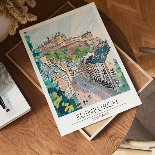 Edinburgh Castle View Poster