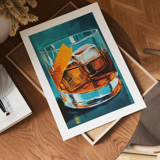 Citrus Infused Sophistication Drink Poster