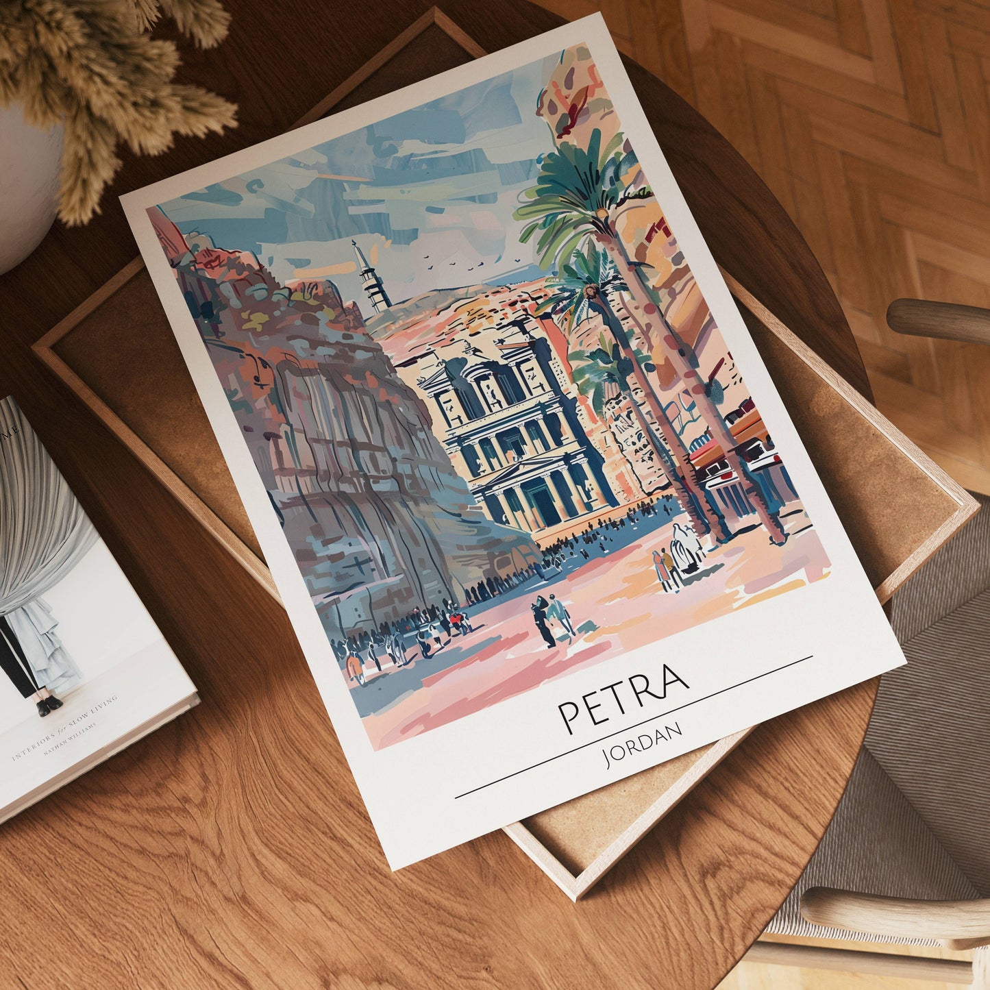 Petra Desert Heritage Poster