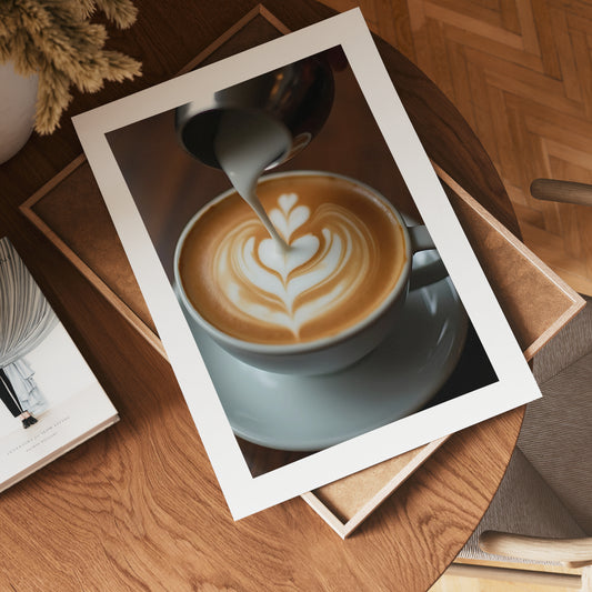 Coffee Latte Love Poster