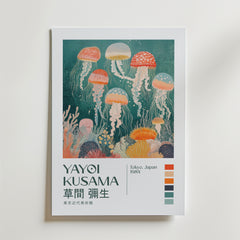 Yayoi Kusama Floating Jellyfish Garden Poster