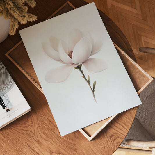 Minimalist magnolia Poster