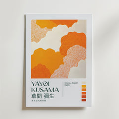 Yayoi Kusama Amber Flow Poster