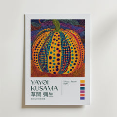 Yayoi Kusama Pumpkin Dots Poster