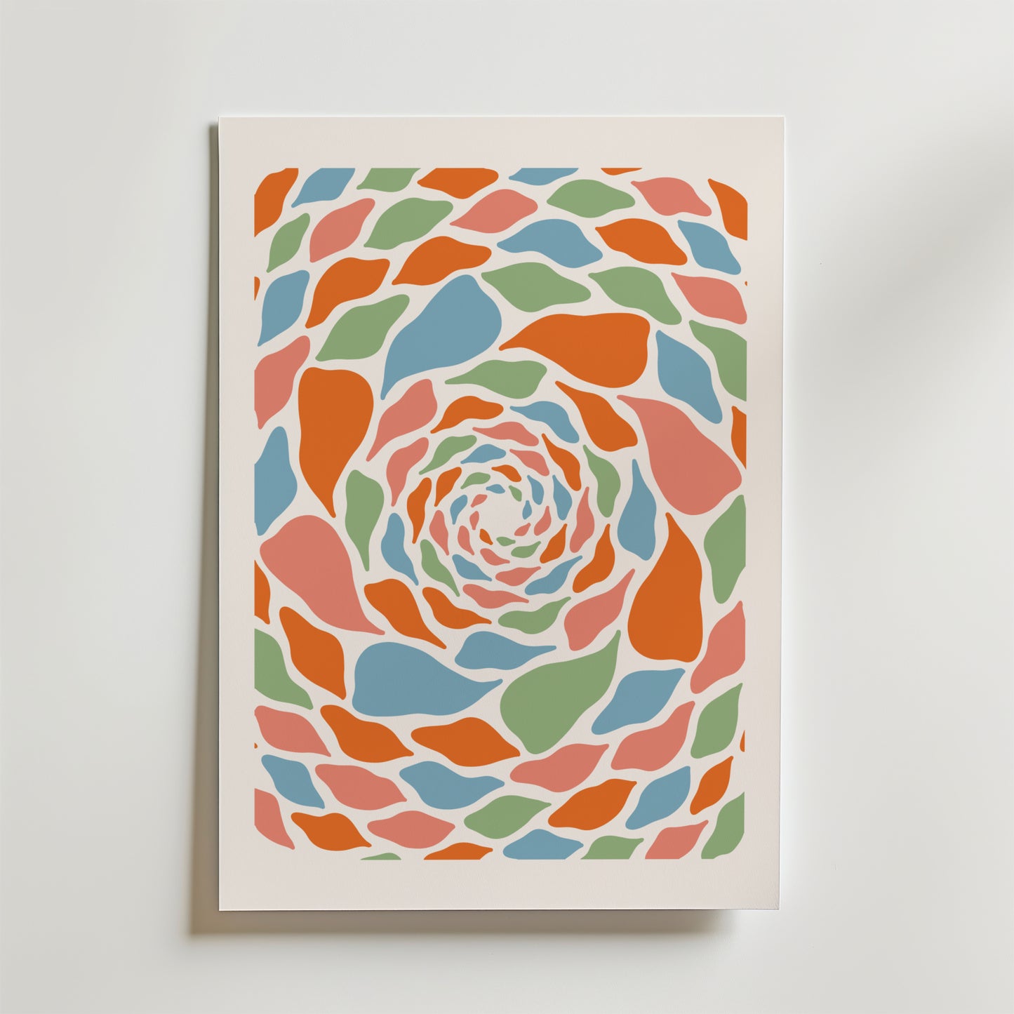 Mosaic Swirl Poster