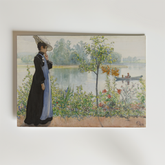 Carl Larsson Karin by the shore Poster
