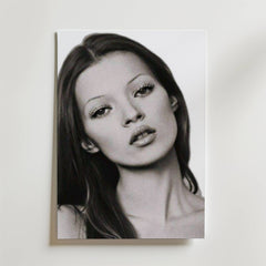 Kate Moss Portrait Poster