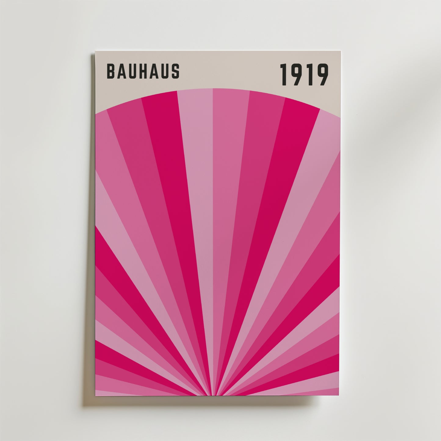 Bauhaus Pink Radiance Poster