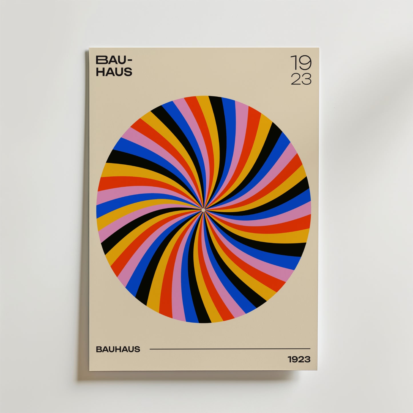 Bauhaus Spiral Poster