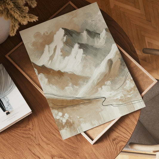 Abstract Mountains Poster