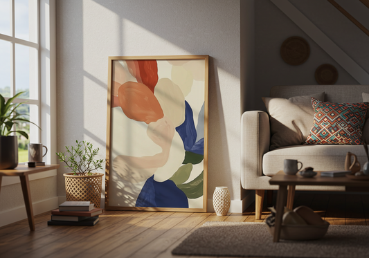 Abstract botanical modern pastell Poster