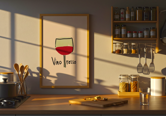 Vino Rosso Poster