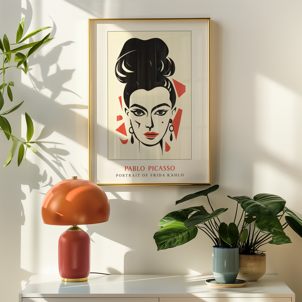 Picasso Portrait Of Frida Kahlo Poster