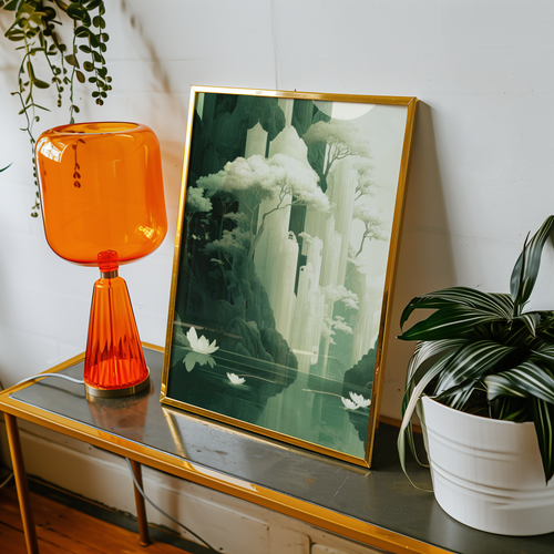 Serenity of the Forgotten Peaks Poster