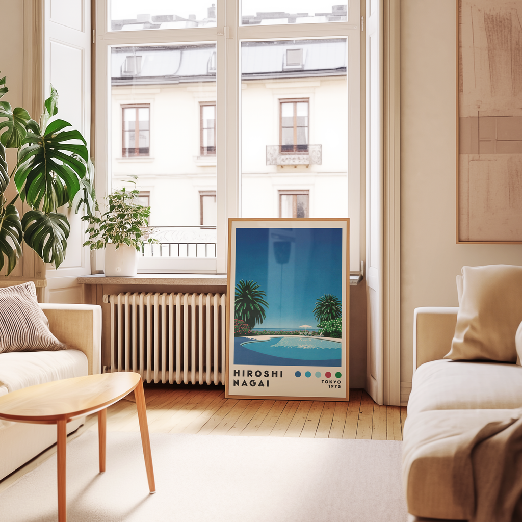 Hiroshi Nagai Seaside Pool Poster