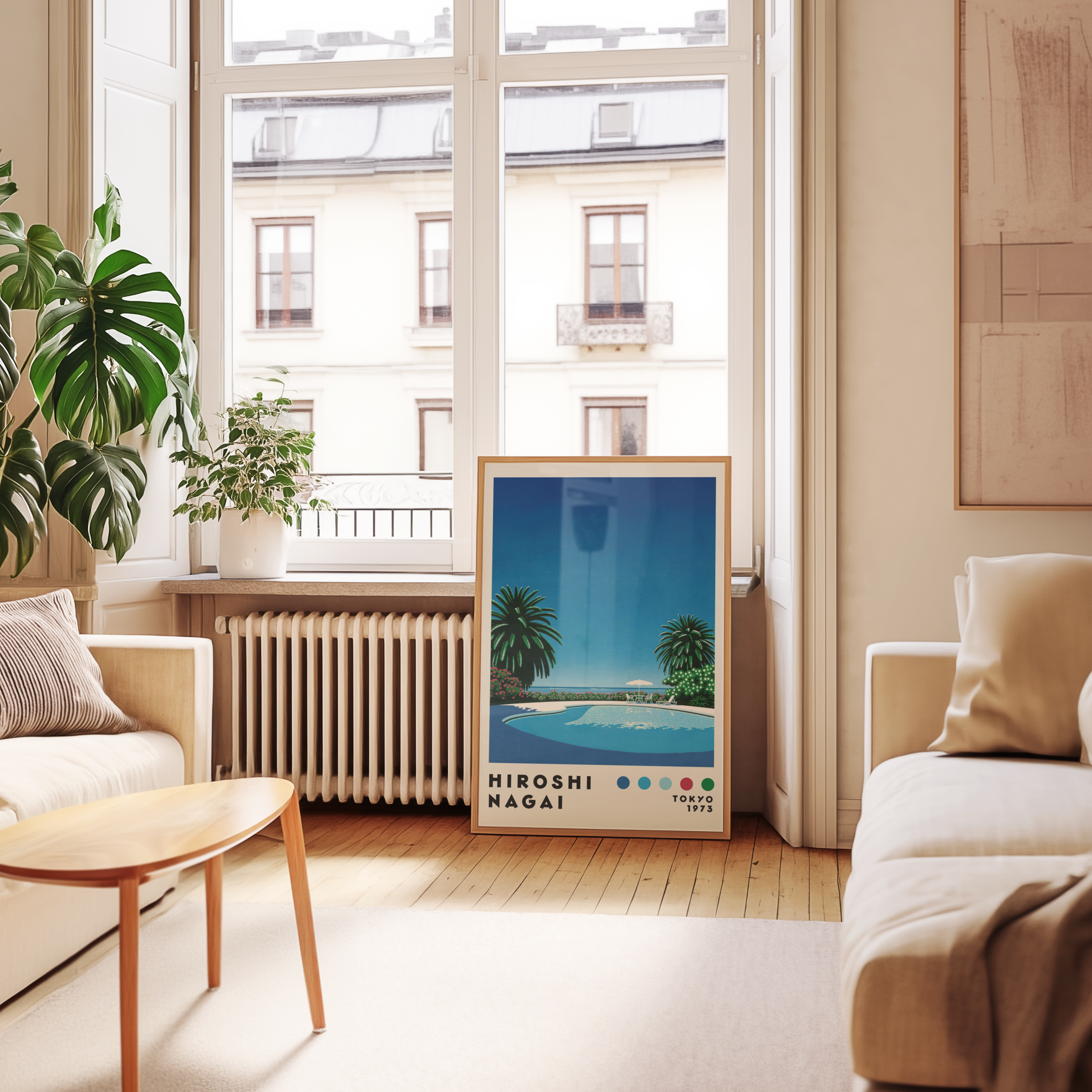 Hiroshi Nagai Seaside Pool Poster