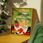 Glad Påsk Saturnus Poster