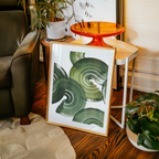 Verdant Motion No. 1 Poster – poster väggdekoration inredning – Affischer hos Bozetto