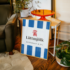 Scandinavian Mjölk Blue Label Poster