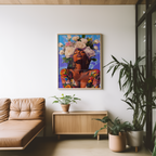 Floral Crown Portrait Poster