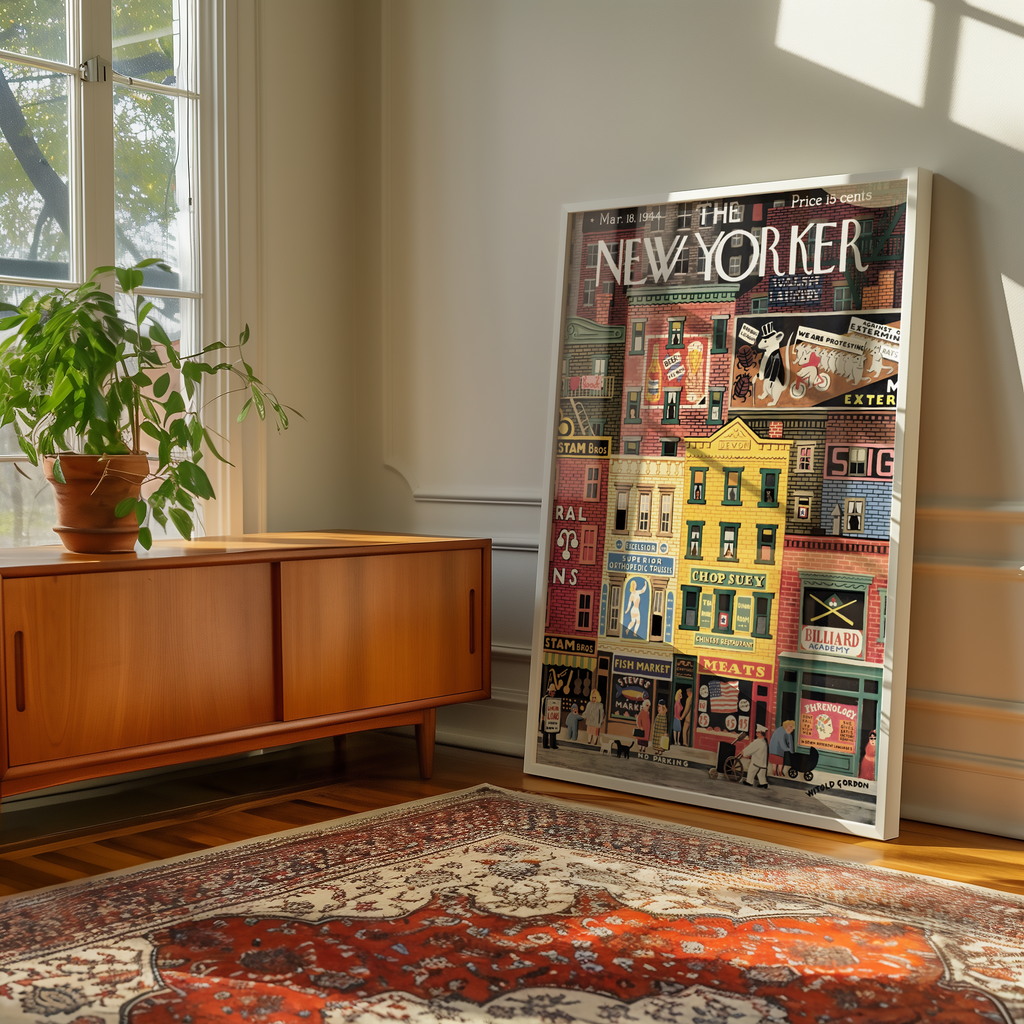 New Yorker City Blocks 1944 Poster