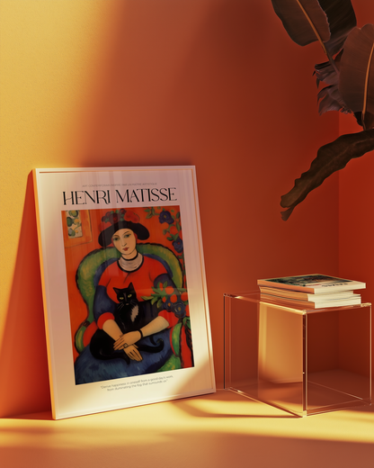 La Femme au Chat Matisse Poster