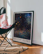 Gustav Klimt Nocturnal Blossom Field Poster – poster väggdekoration inredning – Affischer hos Bozetto