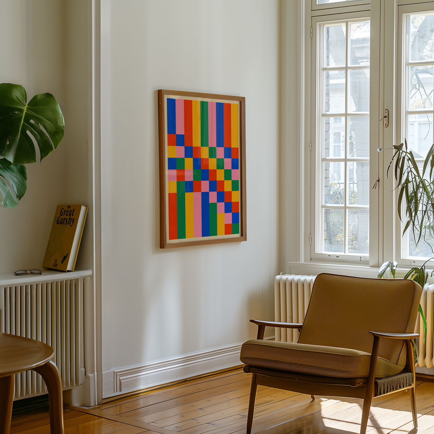 Bauhaus Color Grid Poster