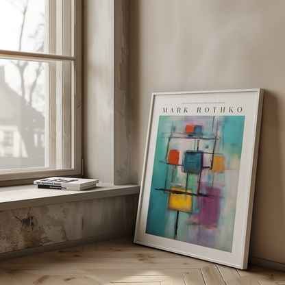 Vibrant Constructs Mark Rothko Poster