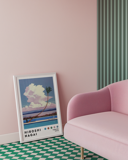Hiroshi Nagai Cloudside Palm Poster