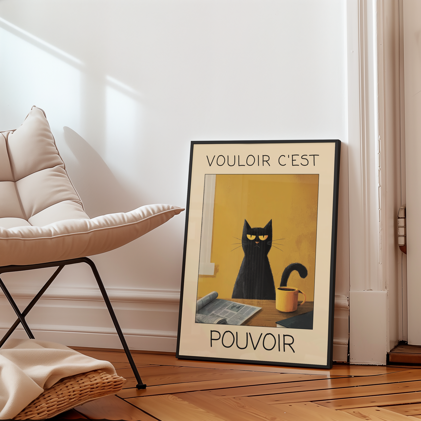 Morning Authority Cat Poster