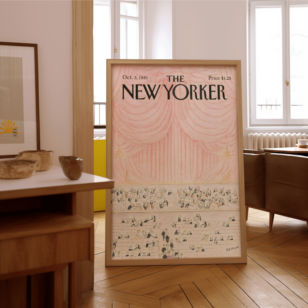 New Yorker Grand Curtain 1981 Poster