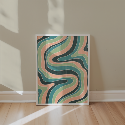 Verdant Waves Poster