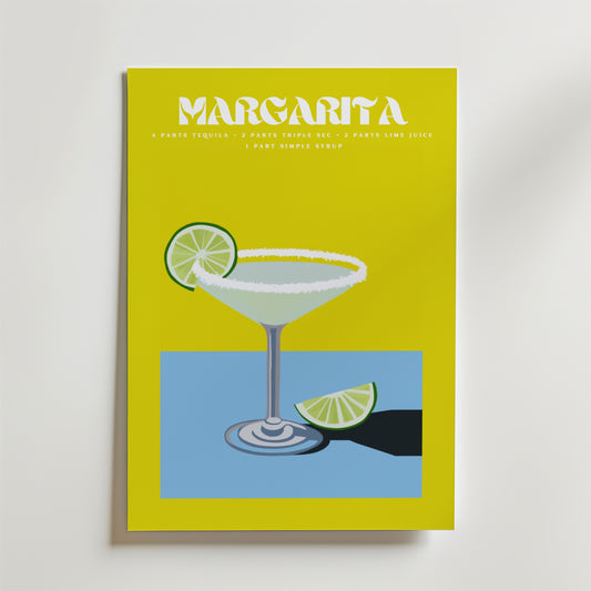 Margarita Cocktail Poster