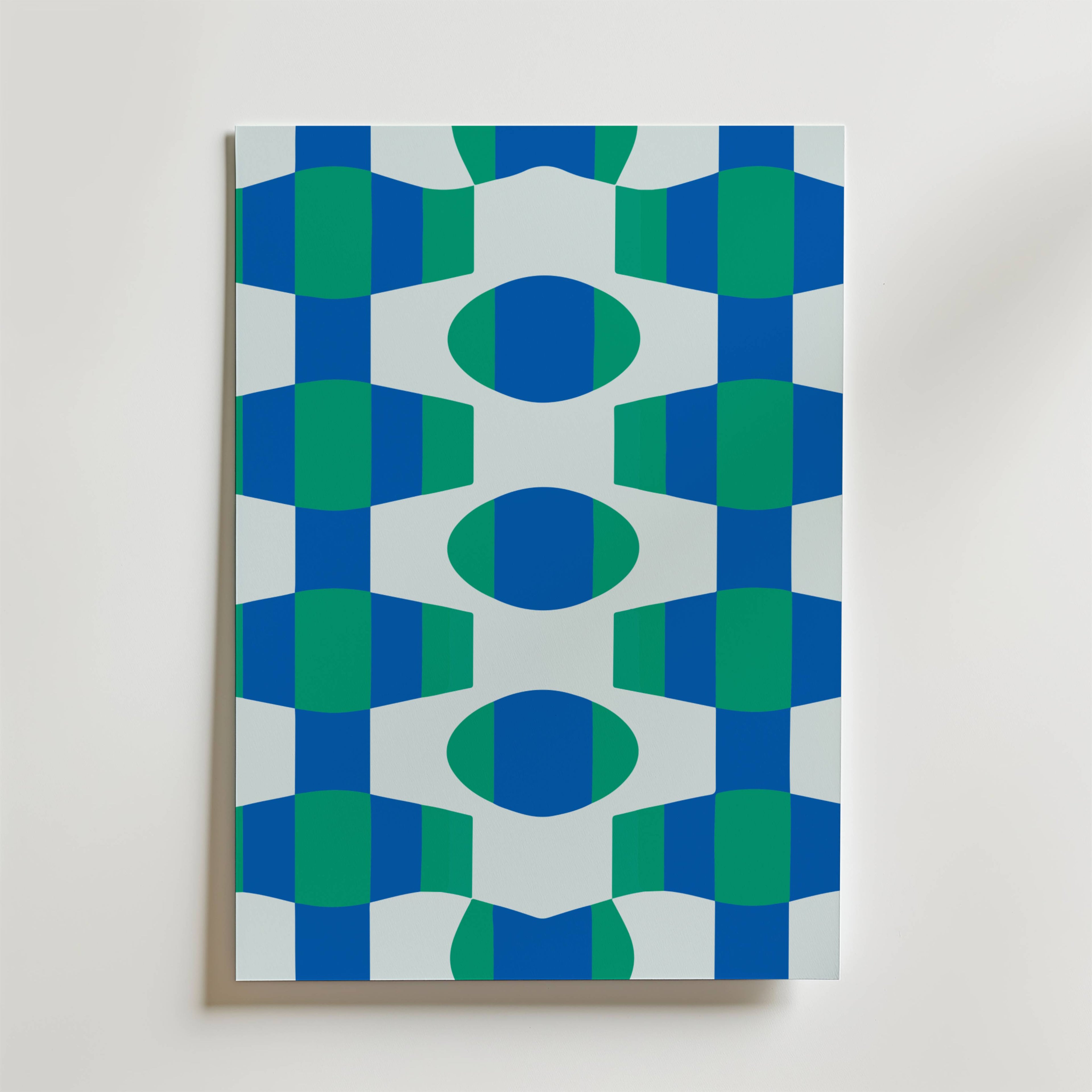 Geometric Waves Poster