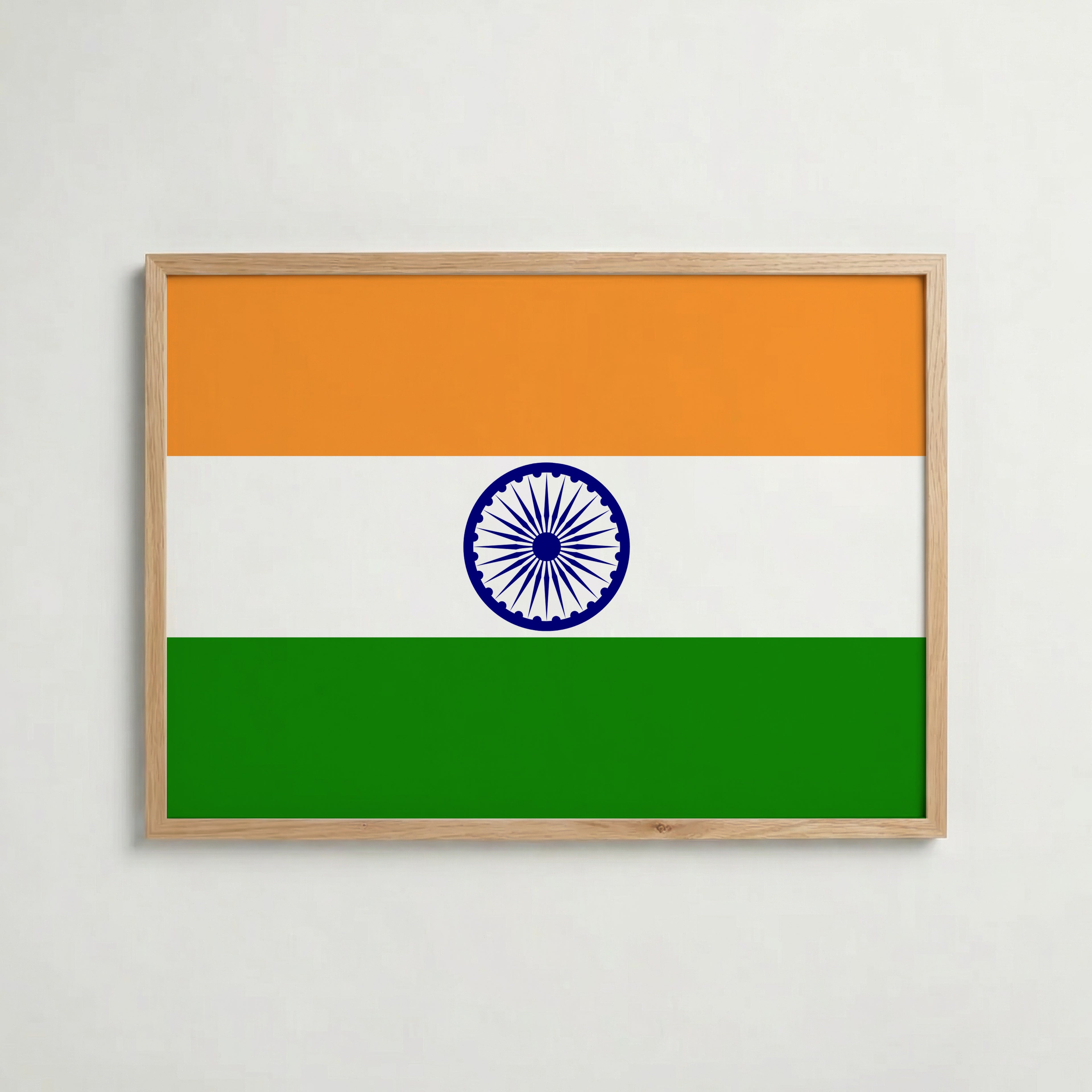 India National Flag Poster – poster väggdekoration inredning – Affischer hos Bozetto