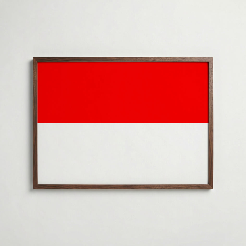 Indonesia National Flag Poster poster – väggdekoration för hemmet – köp hos Bozetto