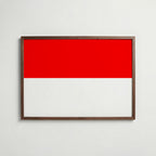 Indonesia National Flag Poster poster – väggdekoration för hemmet – köp hos Bozetto