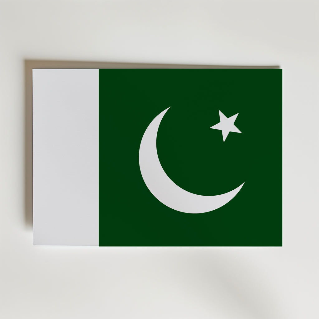 Pakistan National Flag Poster affisch – poster till väggdekoration – köp online hos Bozetto