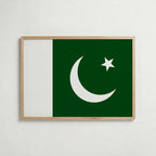 Pakistan National Flag Poster – poster väggdekoration inredning – Affischer hos Bozetto